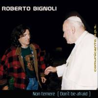copertina CD: il cantautore Roberto Bignoli con Giovanni Paolo II