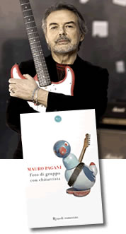 Mauro Pagani - copertina romanzo Foto di gruppo con chitarrista