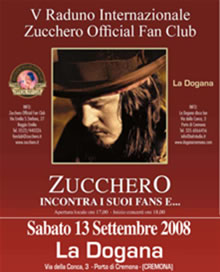 Locandina Zucchero Fan Club